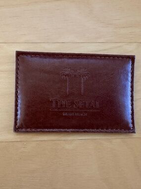 Setai Miami Beach Branded Slim Leather Card Wallet